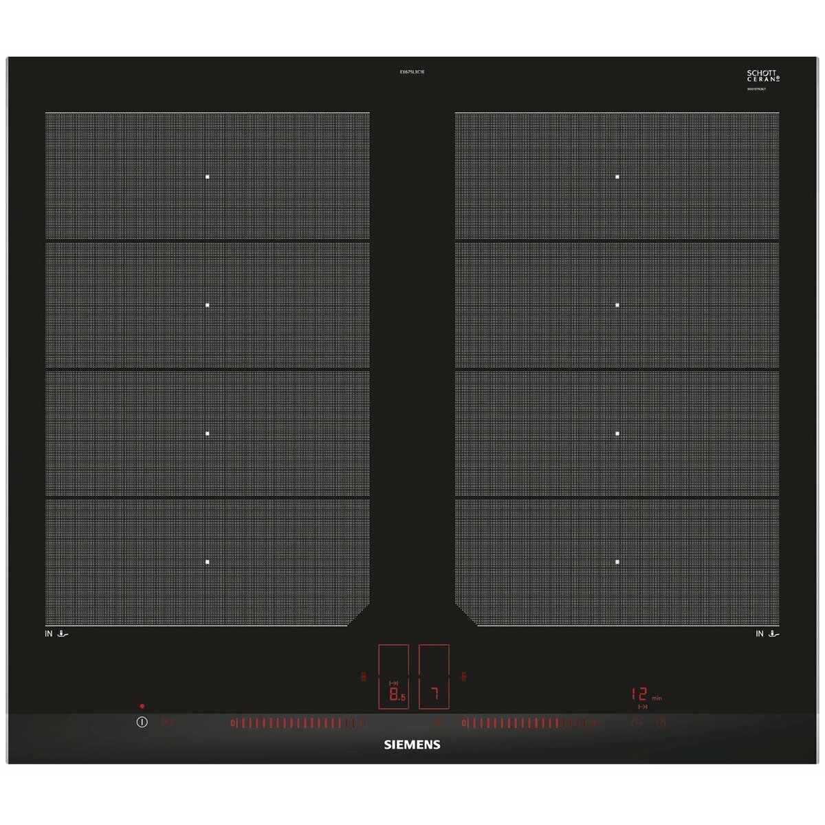 Индукционная варочная панель Siemens EX675LXC1E (Цвет: Black)