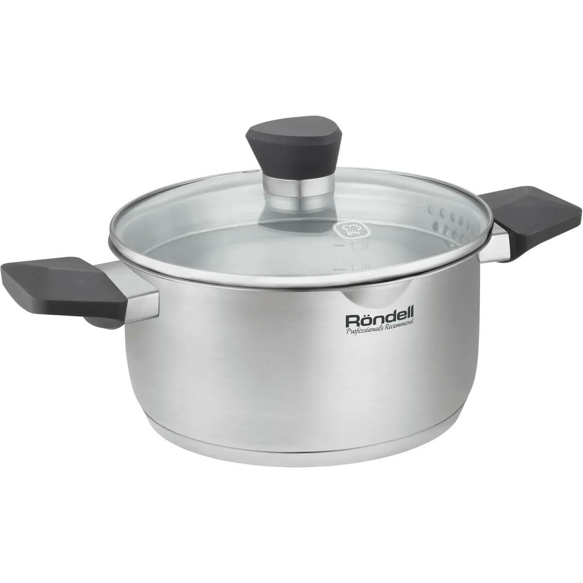 Кастрюля Rondell Strike Grey Ultra RDS-1948 (Цвет: Inox)