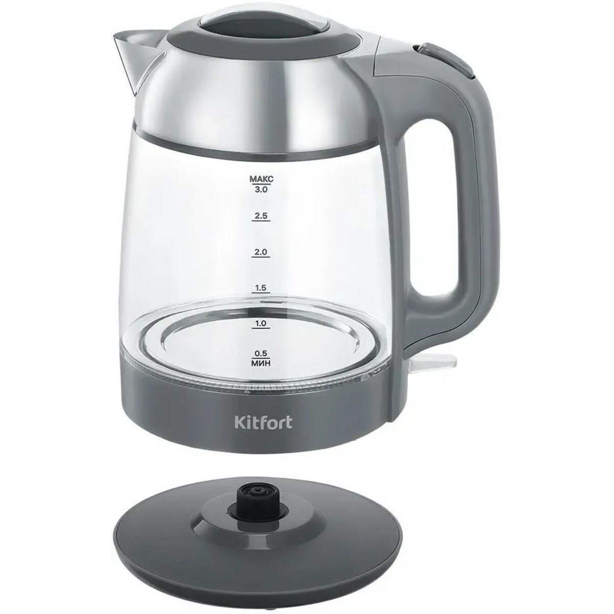 Чайник электрический Kitfort КТ-6762 (Цвет: Gray)