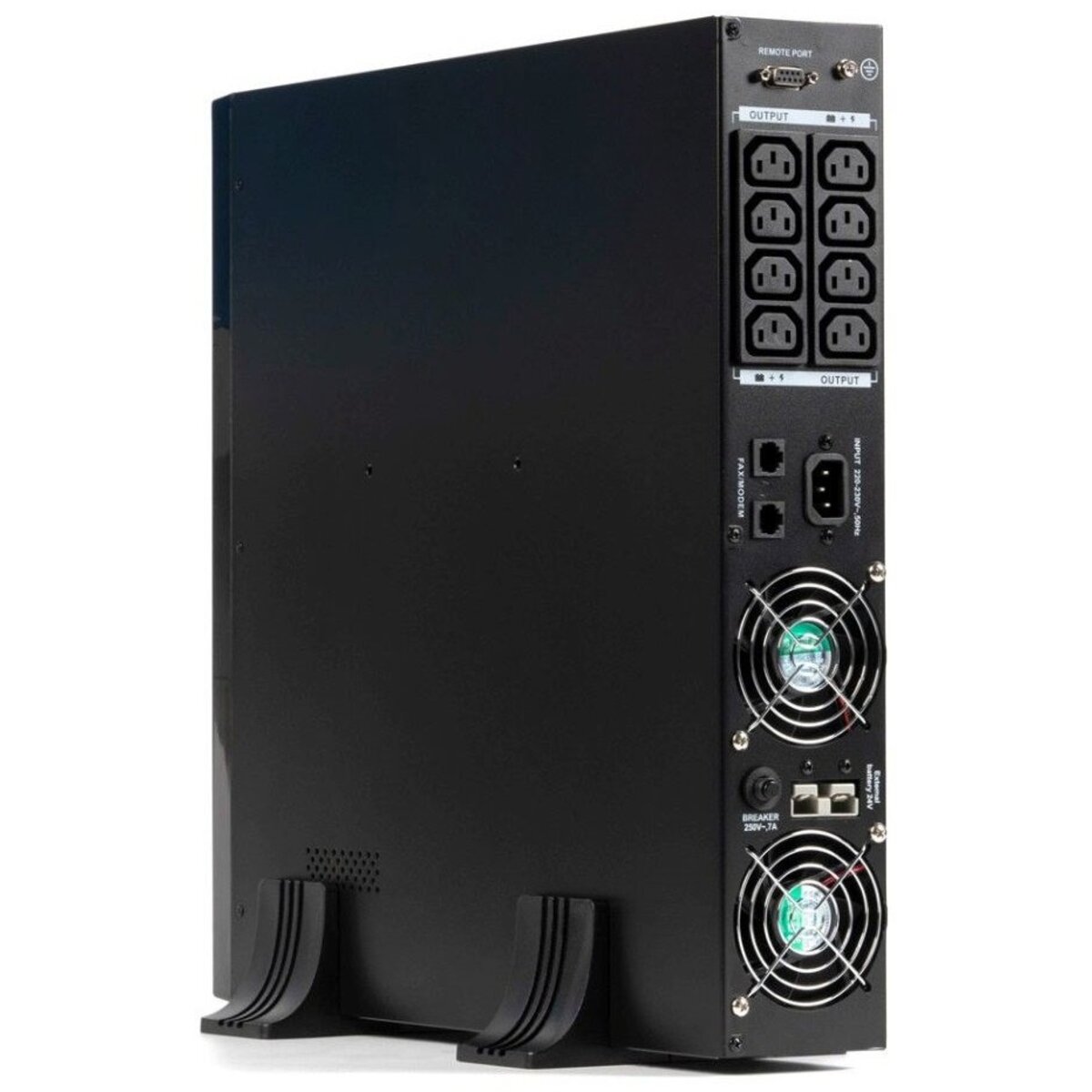 Источник бесперебойного питания Бастион Rapan-UPS 1000-Rack-IN-2X9-E, черный