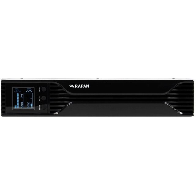 Источник бесперебойного питания Бастион Rapan-UPS 1000-Rack-IN-2X9-E, черный Источник бесперебойного питания Бастион Rapan-UPS 1000-Rack-IN-2X9-E, черный