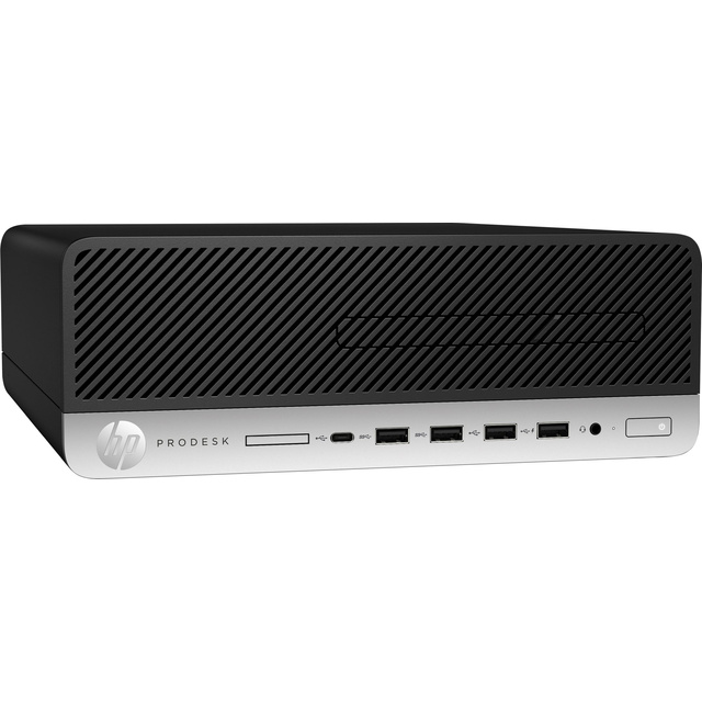 ПК HP ProDesk 405 G4 SFF Ryzen 5 PRO 2400G (3.6) / 16Gb / SSD256Gb / Vega 11 / DVDRW / CR / Windows 10 Professional 64 / GbitEth / 180W / клавиатура / мышь / черный