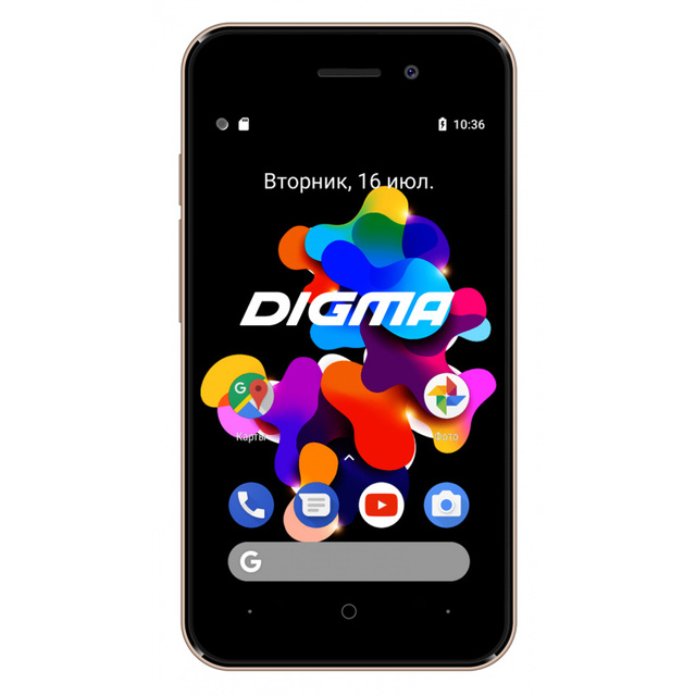 Смартфон Digma Hit Q401 3G 8Gb (Цвет: Gold)