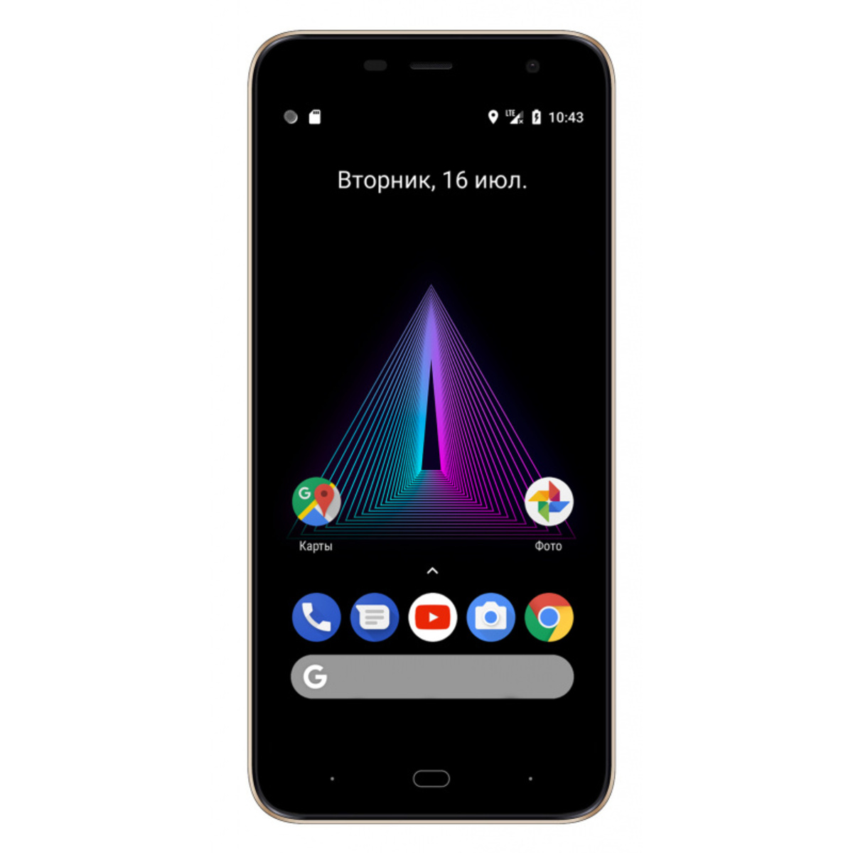 Смартфон Digma Linx Base 4G 8Gb (Цвет: Gold)