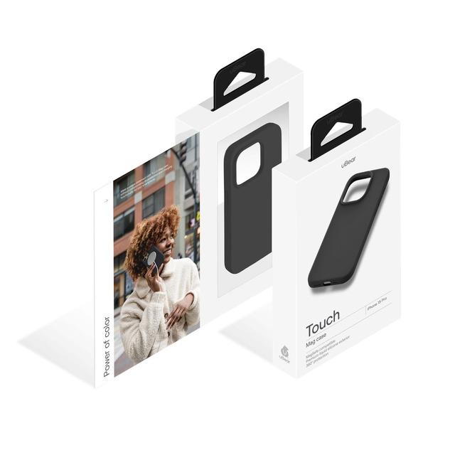 Чехол-накладка uBear Touch Mag Case для смартфона Apple iPhone 15 Pro, черный
