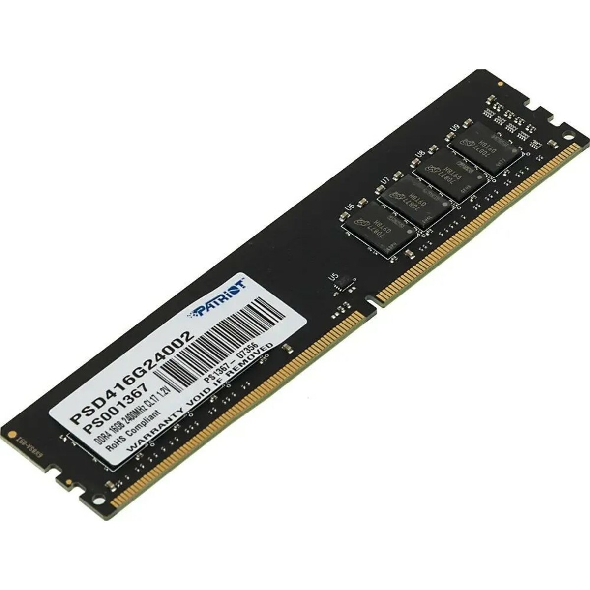 Память DDR4 16Gb 2400MHz Patriot PSD416G24002