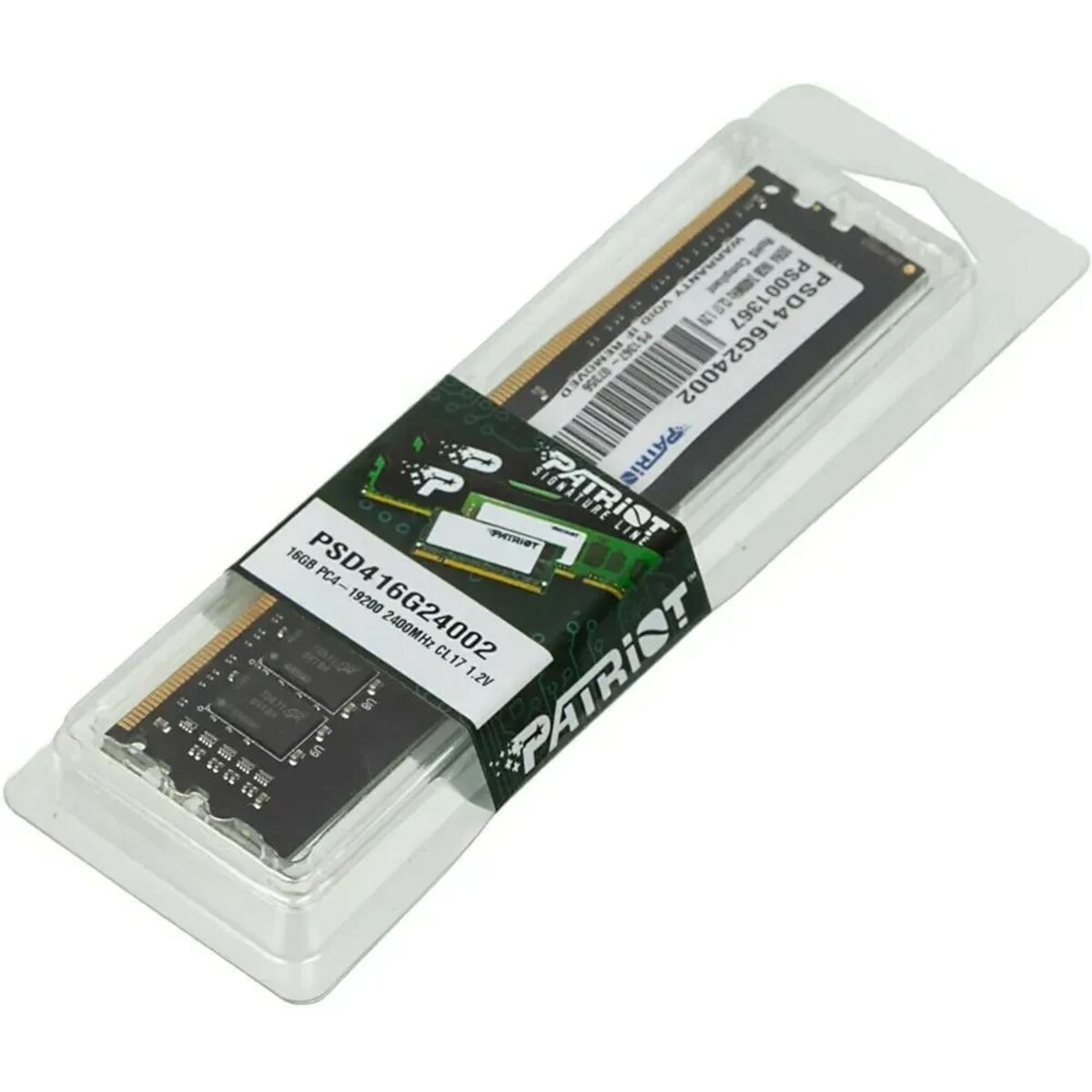 Память DDR4 16Gb 2400MHz Patriot PSD416G24002