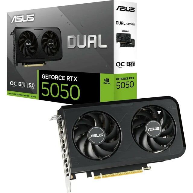 Видеокарта ASUS GeForce RTX 5050 Dual OC 8Gb (DUAL-RTX5050-O8G)
