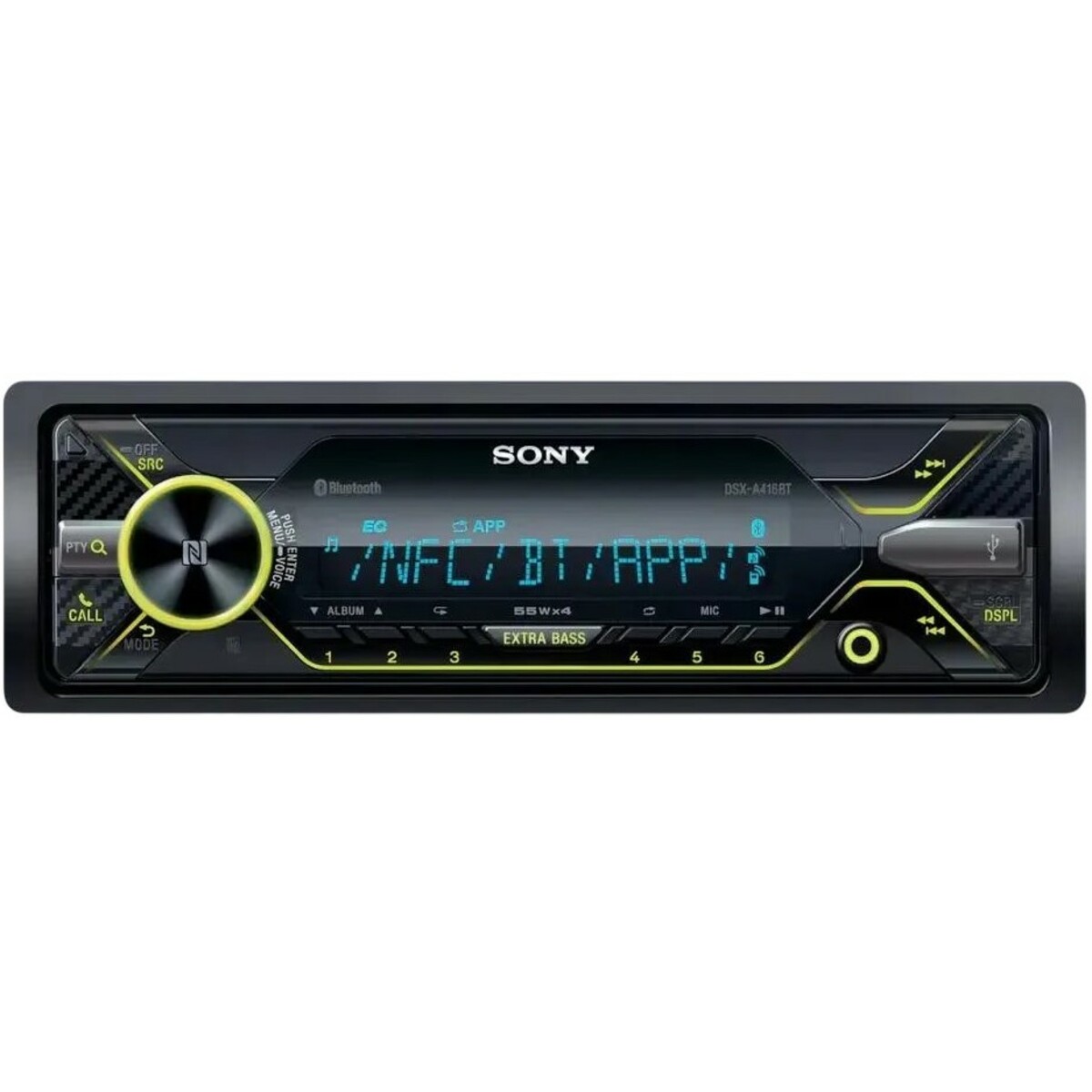 Автомагнитола Sony DSX-A416BT, черный