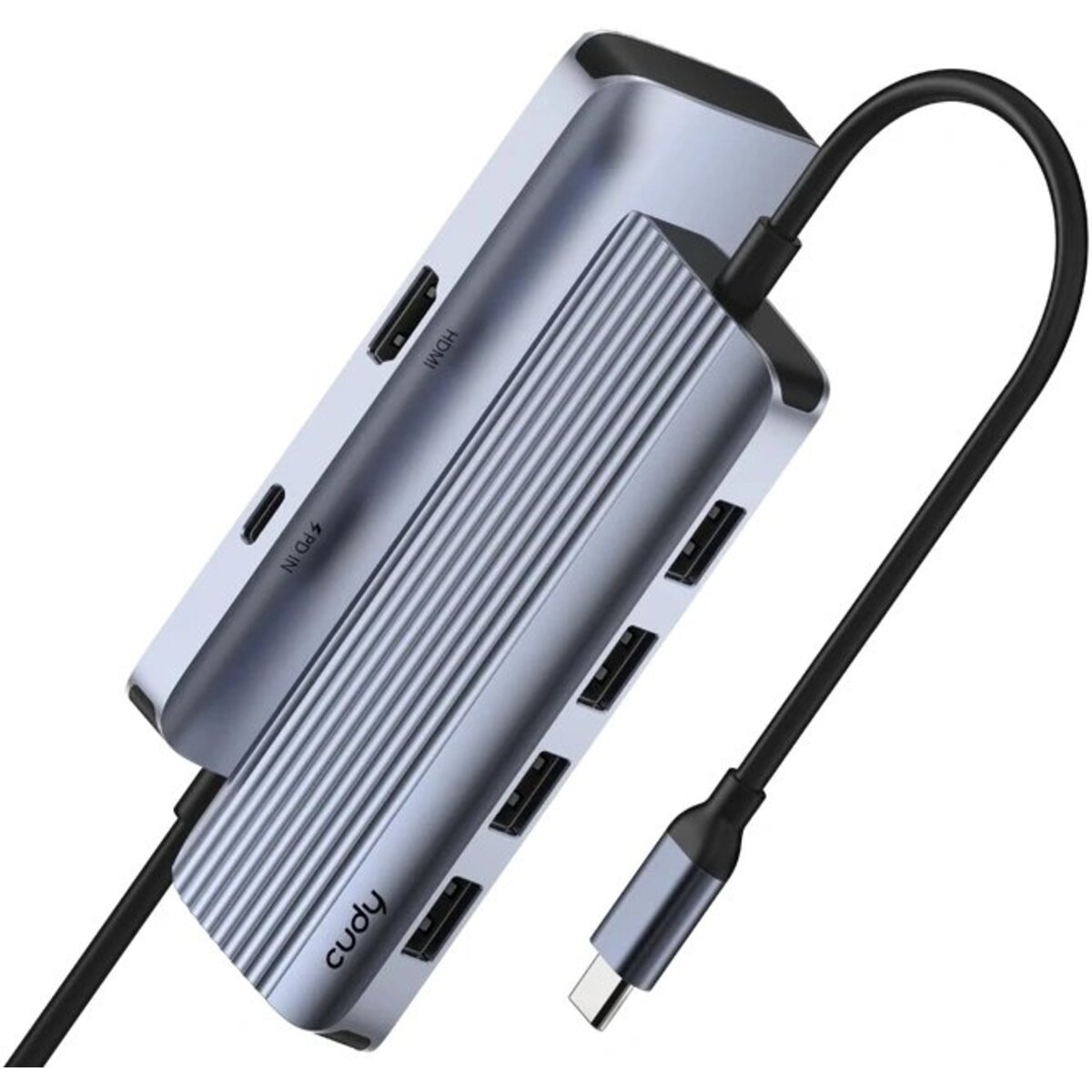 Разветвитель USB-C Cudy UH500 (Цвет: Silver)