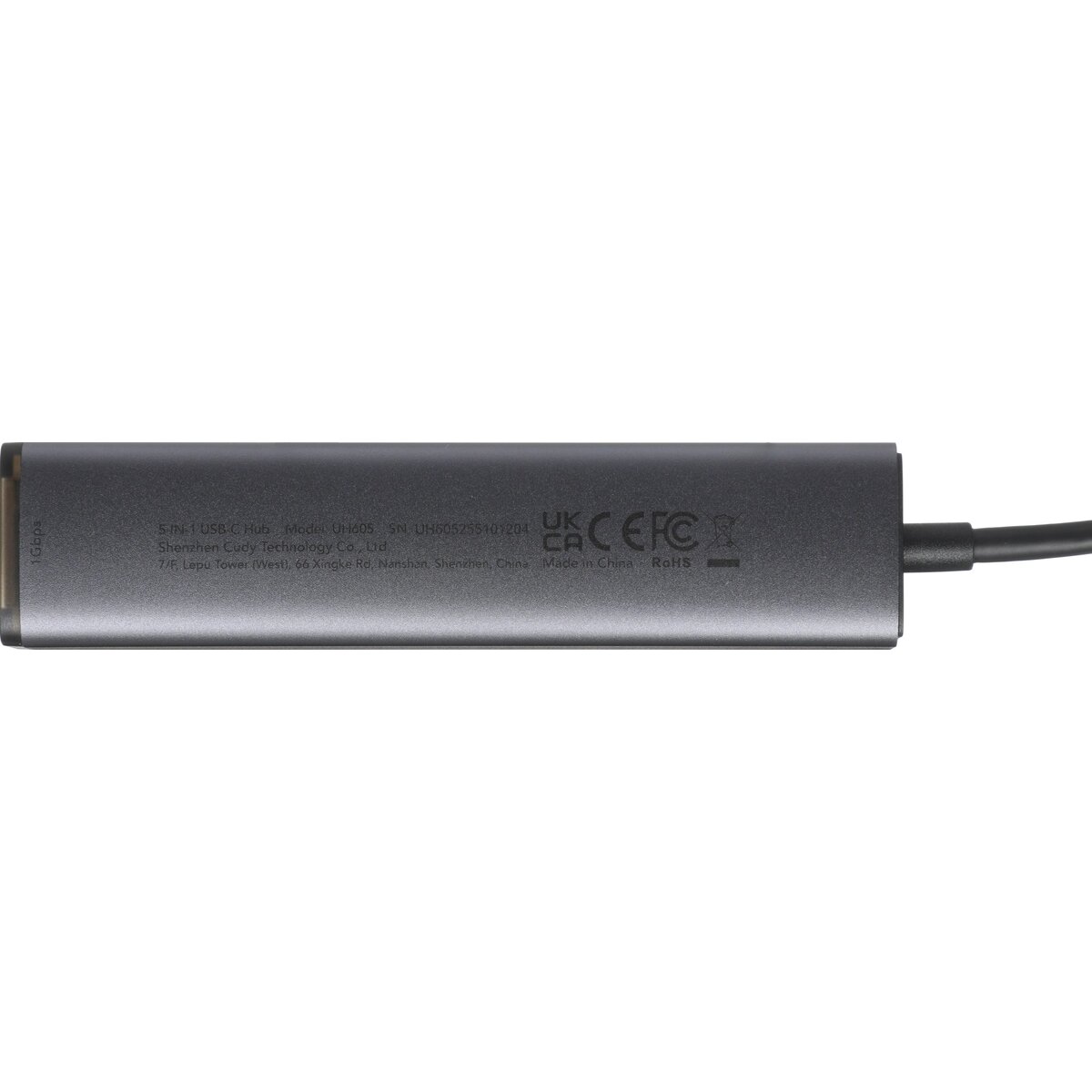 Разветвитель USB-C Cudy UH605 (Цвет: Gray)