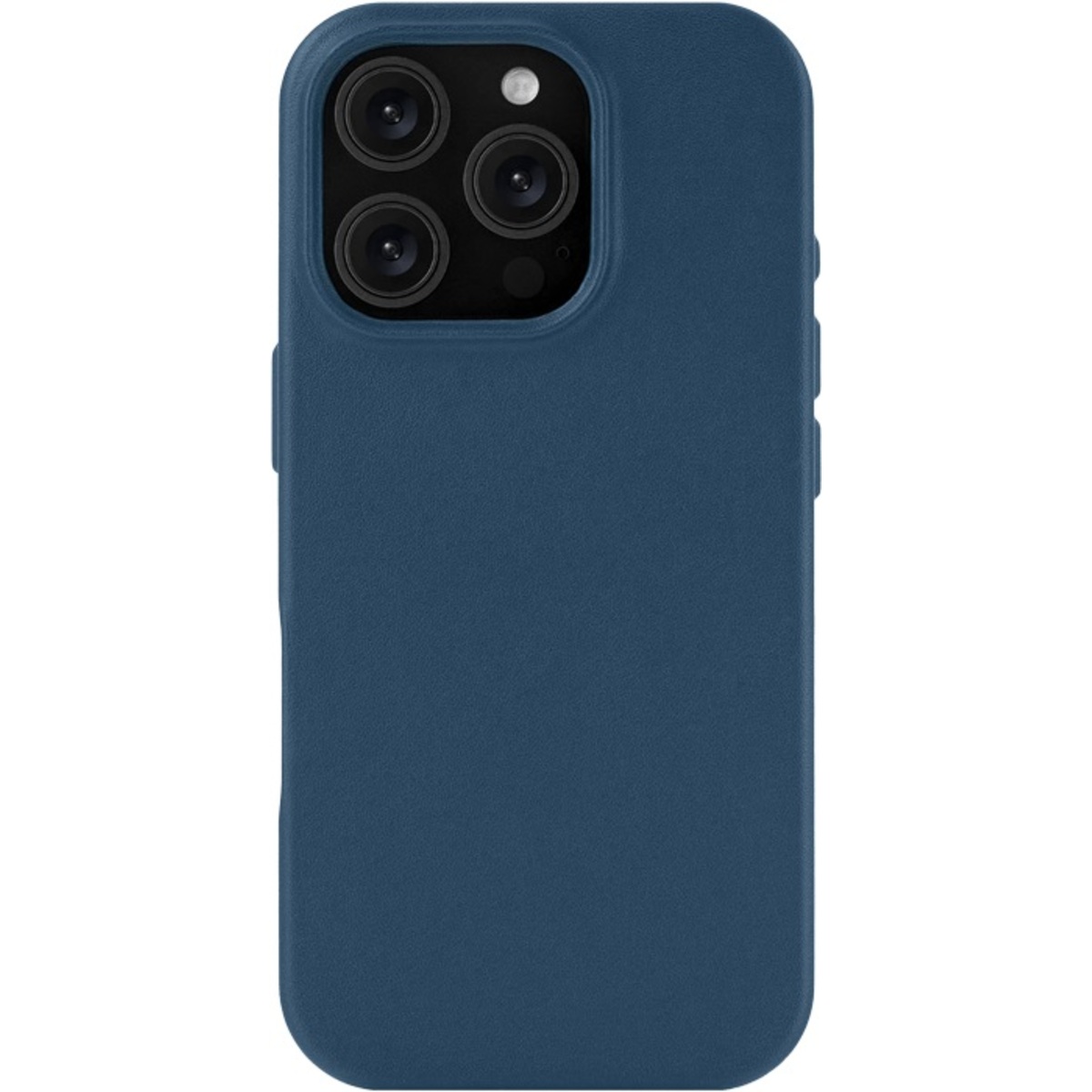 Чехол-накладка uBear Capital Leather Mag Case для смартфона Apple iPhone 16 Pro (Цвет: Dark Blue)