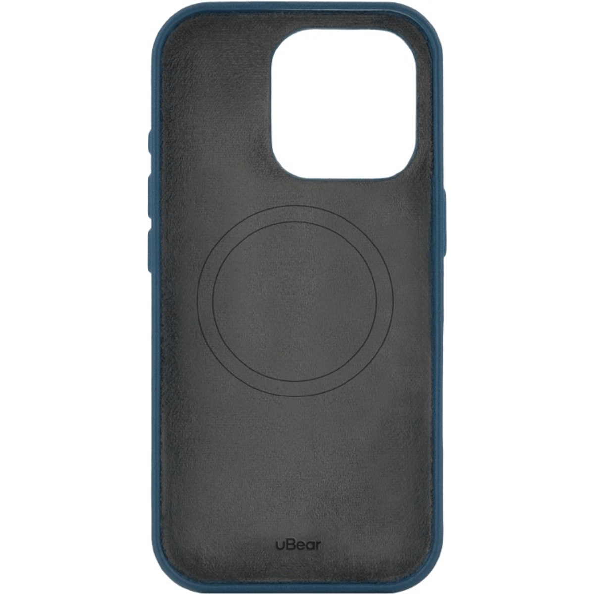 Чехол-накладка uBear Capital Leather Mag Case для смартфона Apple iPhone 16 Pro (Цвет: Dark Blue)