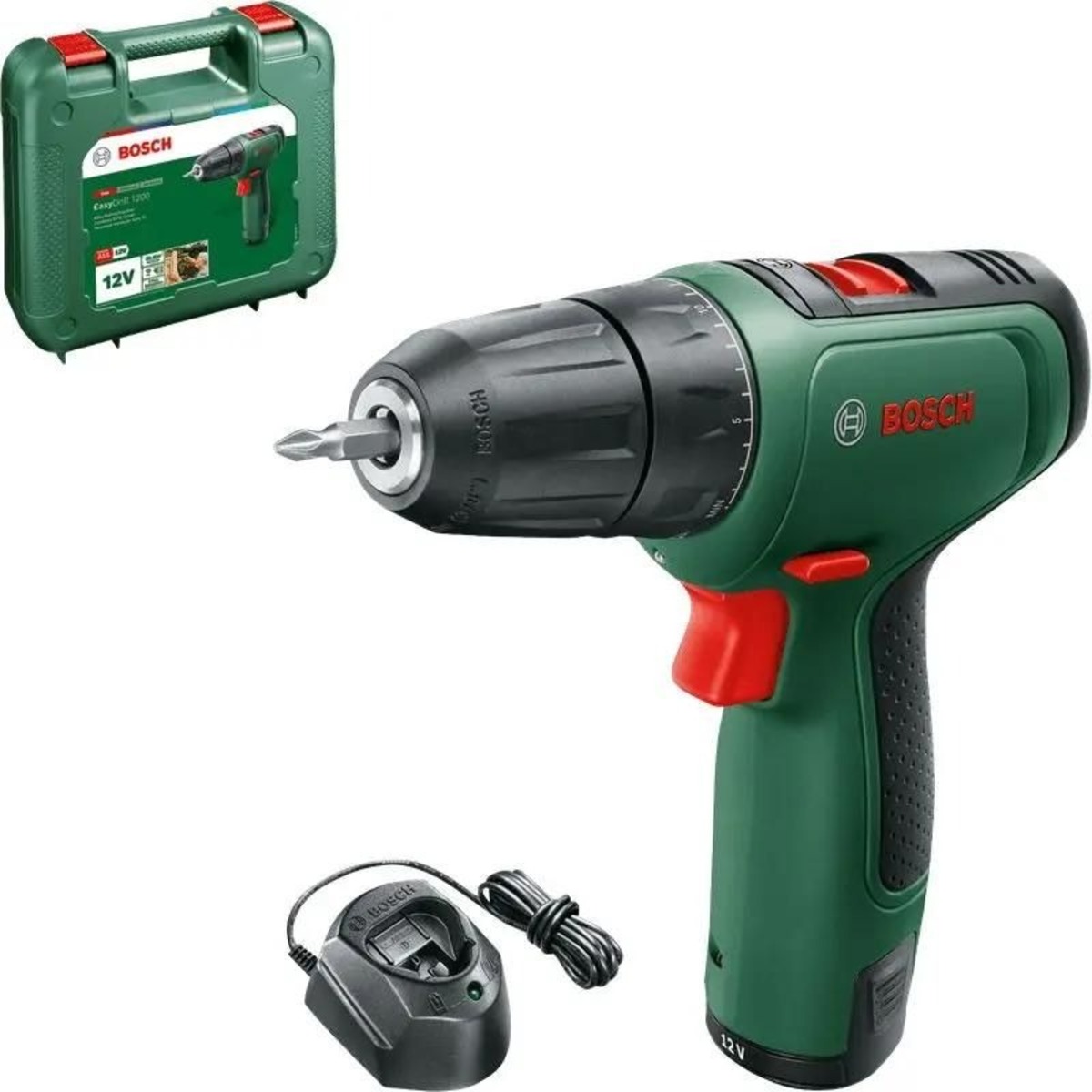 Дрель-шуруповерт Bosch EasyDrill (Цвет: Green)