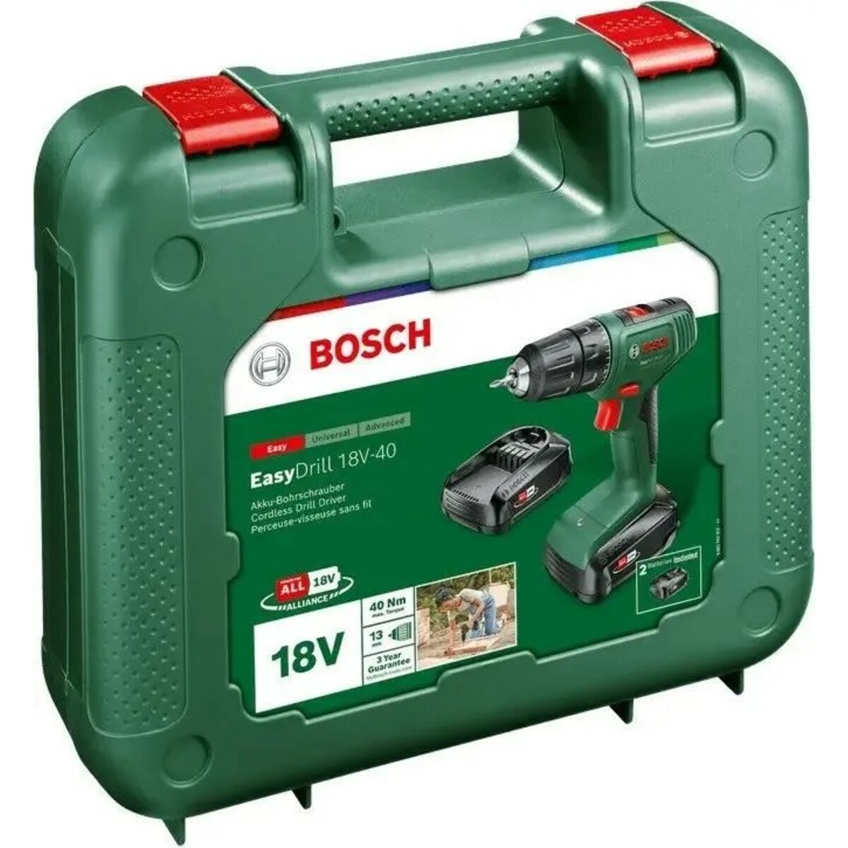 Дрель-шуруповерт Bosch Easydrill (Цвет: Green)