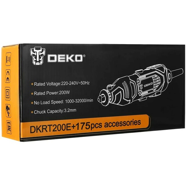 Гравер Deko DKRT200E (Цвет: Yellow)