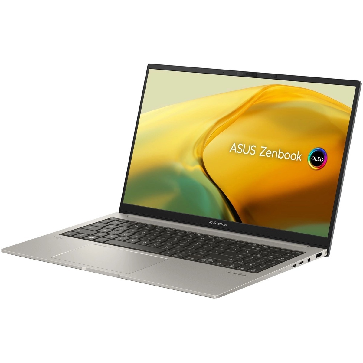 Ноутбук Asus Zenbook 15 OLED UM3504DA-MA475 Ryzen 7 7735U 32Gb SSD1Tb AMD Radeon 15.6 OLED 2.8K (2880x1620) noOS grey WiFi BT Cam Bag (90NB1163-M00NX0)