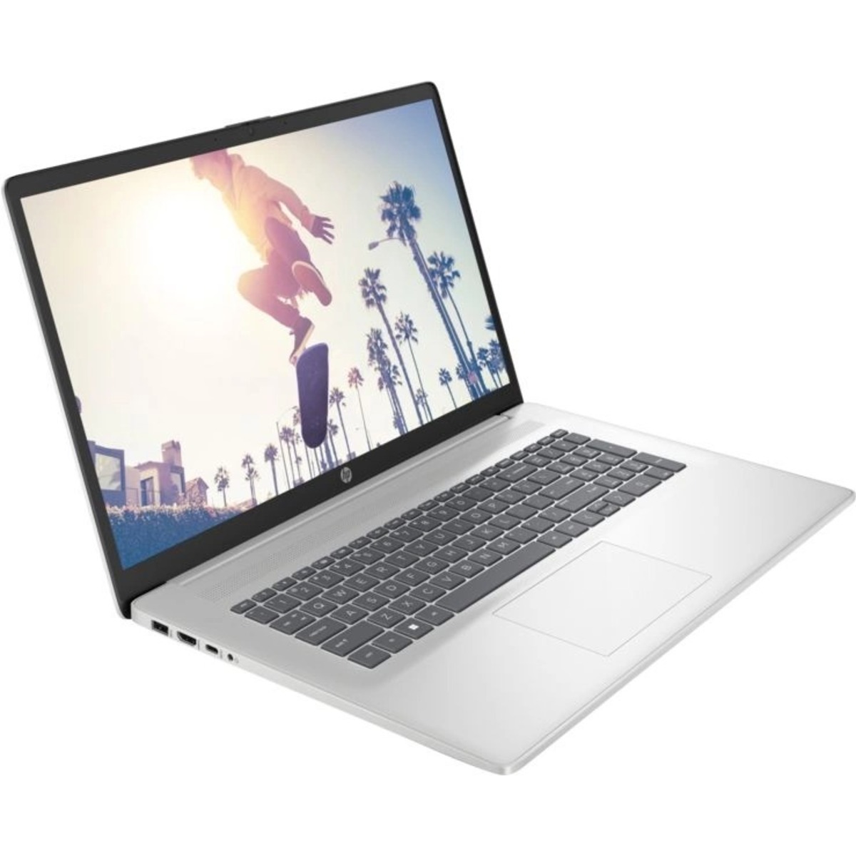 Ноутбук HP 17-cp2161ng Ryzen 5 7520U 8Gb SSD512Gb AMD Radeon 17.3 IPS FHD (1920x1080) Windows 11 silver WiFi BT Cam (9Q9K3EA)