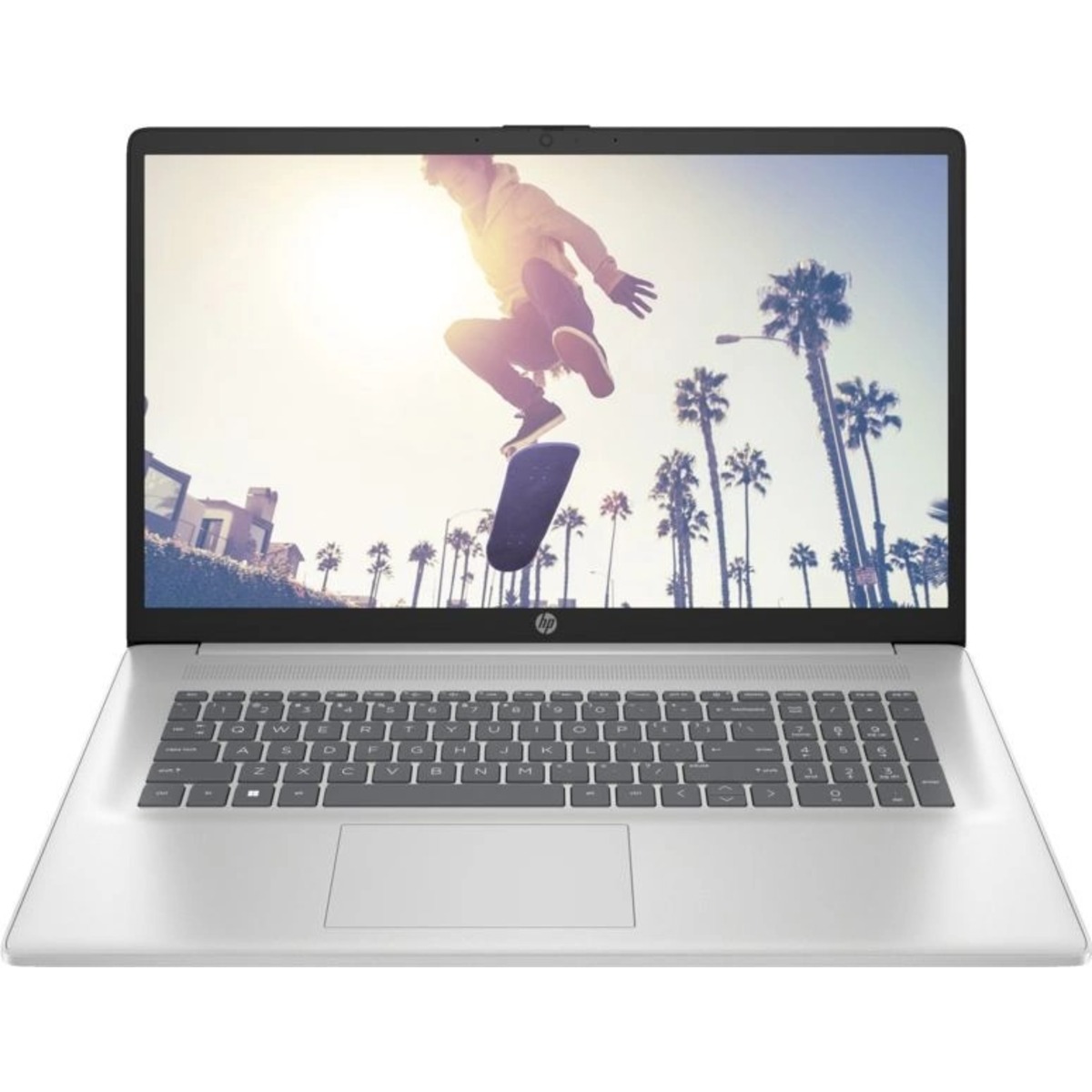 Ноутбук HP 17-cp2161ng Ryzen 5 7520U 8Gb SSD512Gb AMD Radeon 17.3 IPS FHD (1920x1080) Windows 11 silver WiFi BT Cam (9Q9K3EA)