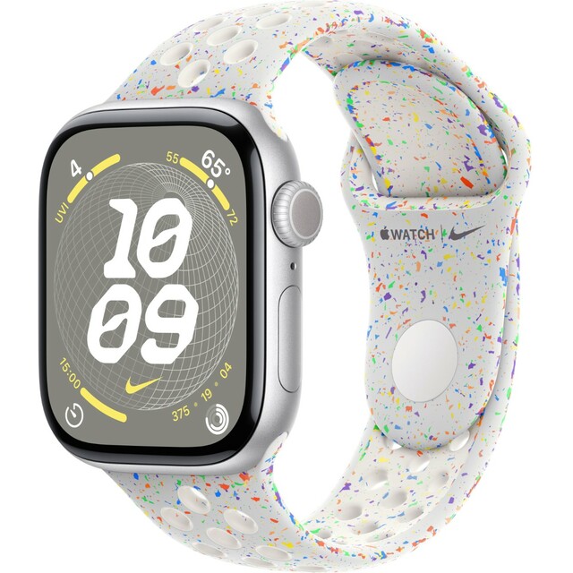 Умные часы Apple Watch Series 10 42mm Aluminum Case with Nike Sport Band M / L (Цвет: Silver / Pure Platinum)
