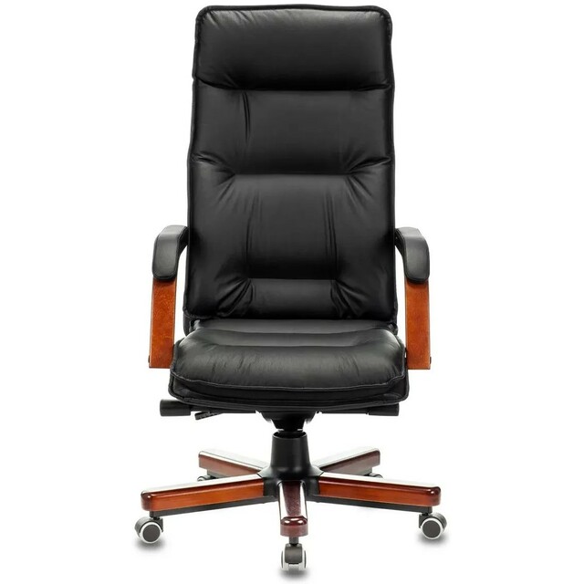 Кресло руководителя Бюрократ T-9927WALNUT, черный