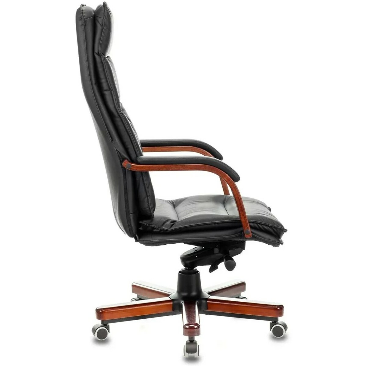 Кресло руководителя Бюрократ T-9927WALNUT, черный