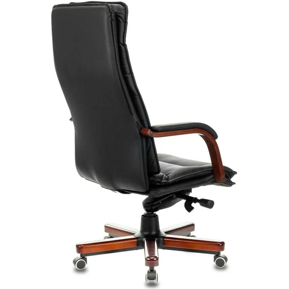 Кресло руководителя Бюрократ T-9927WALNUT, черный