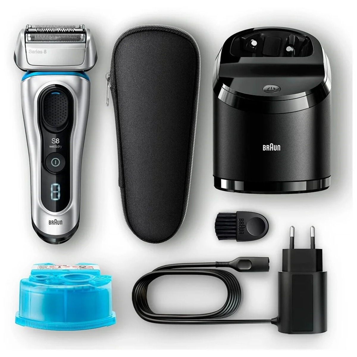 Бритва сетчатая Braun Series 8 8390cc (Цвет: Silver)
