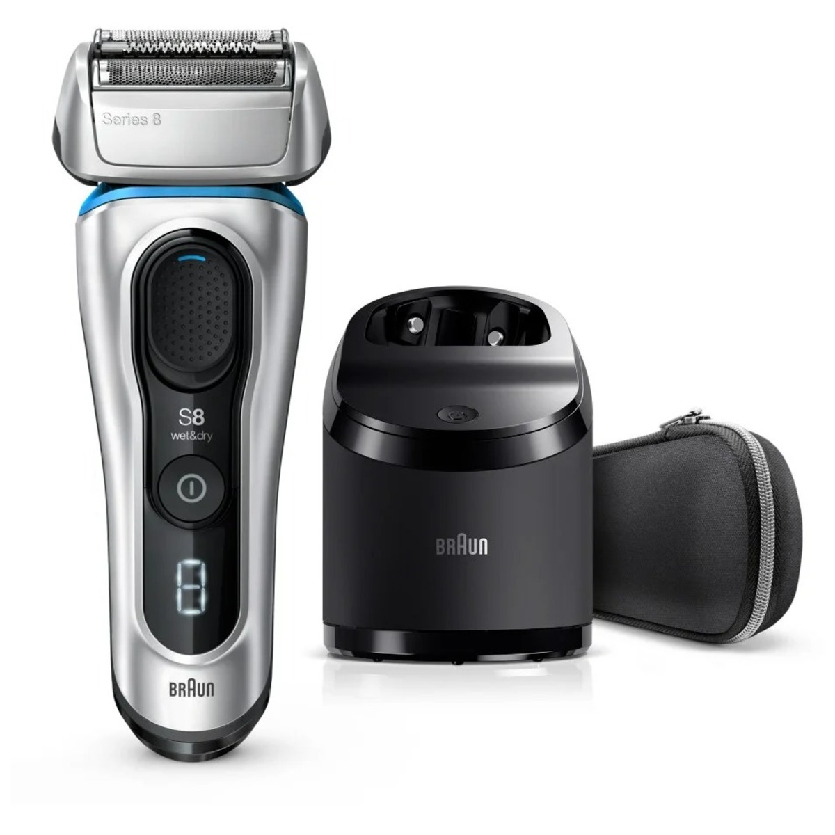 Бритва сетчатая Braun Series 8 8390cc (Цвет: Silver)