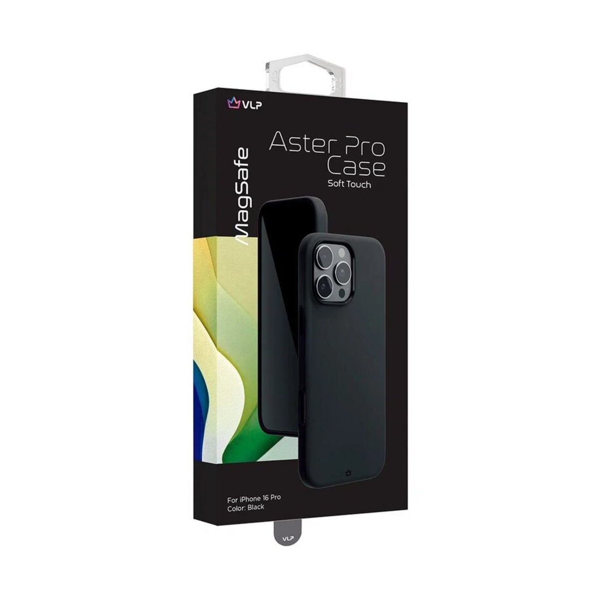 Чехол-накладка VLP Aster Pro Case with MagSafe для смартфона Apple iPhone 16 Pro (Цвет: Black)