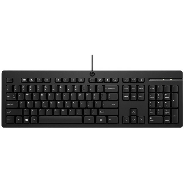 Клавиатура HP 125 механическая, черный 