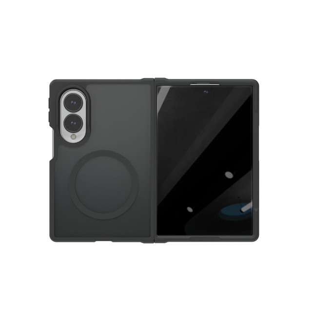 Чехол-накладка VLP Moon Сase MagSafe для Samsung Galaxy Z Fold 8, графитовый