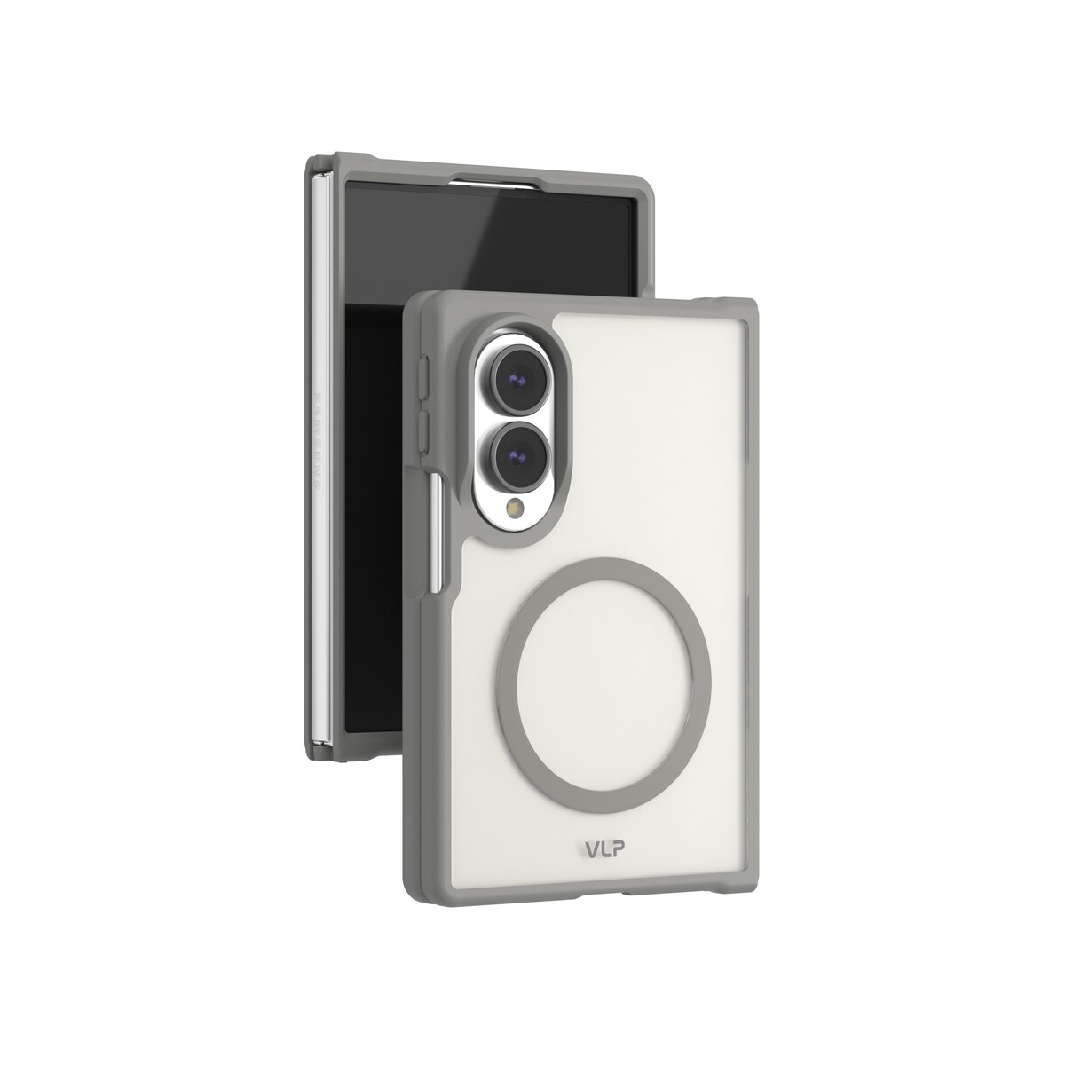 Чехол-накладка VLP Moon Сase MagSafe для Samsung Galaxy Z Fold 8, графитовый