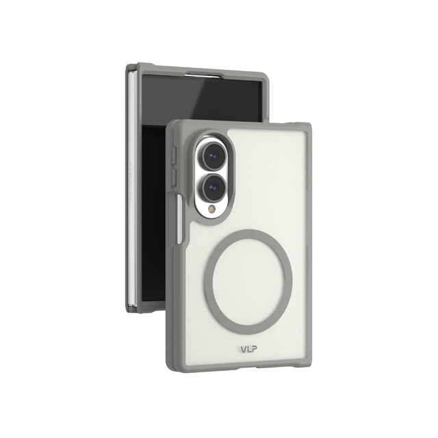 Чехол-накладка VLP Moon Сase MagSafe для Samsung Galaxy Z Fold 8, графитовый