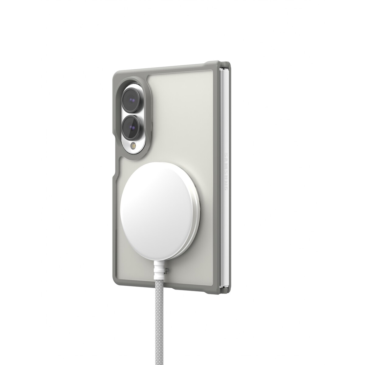 Чехол-накладка VLP Moon Сase MagSafe для Samsung Galaxy Z Fold 8, графитовый