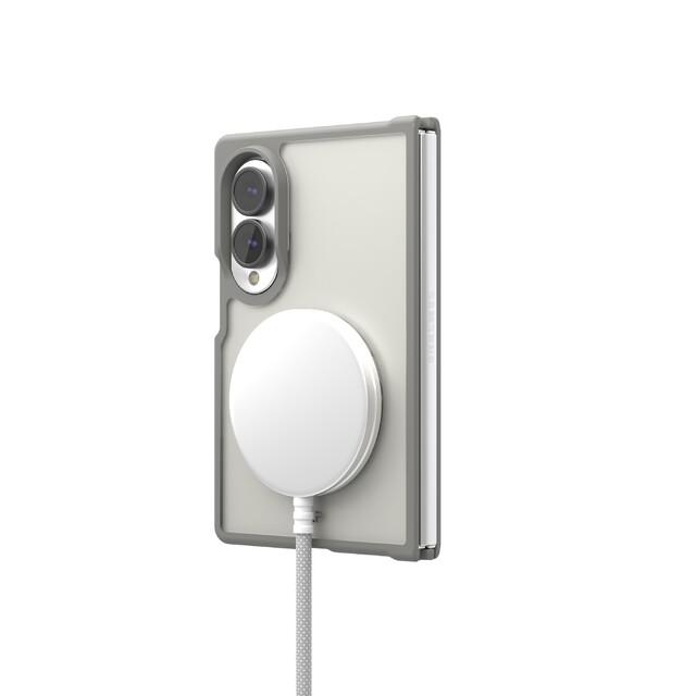 Чехол-накладка VLP Moon Сase MagSafe для Samsung Galaxy Z Fold 8, графитовый