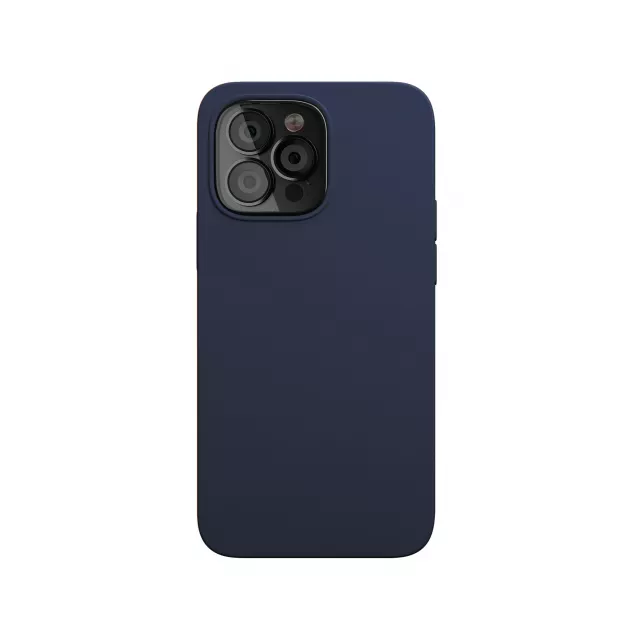 Чехол-накладка VLP Silicone Case with MagSafe для смартфона Apple iPhone 13 Pro (Цвет: Dark Blue)