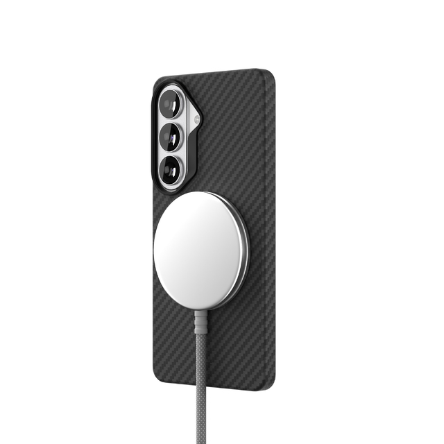 Чехол-накладка VLP Kevlar Сase MagSafe для Samsung S26 (Цвет:Black) Чехол-накладка VLP Kevlar Сase MagSafe для Samsung S26 (Цвет:Black)