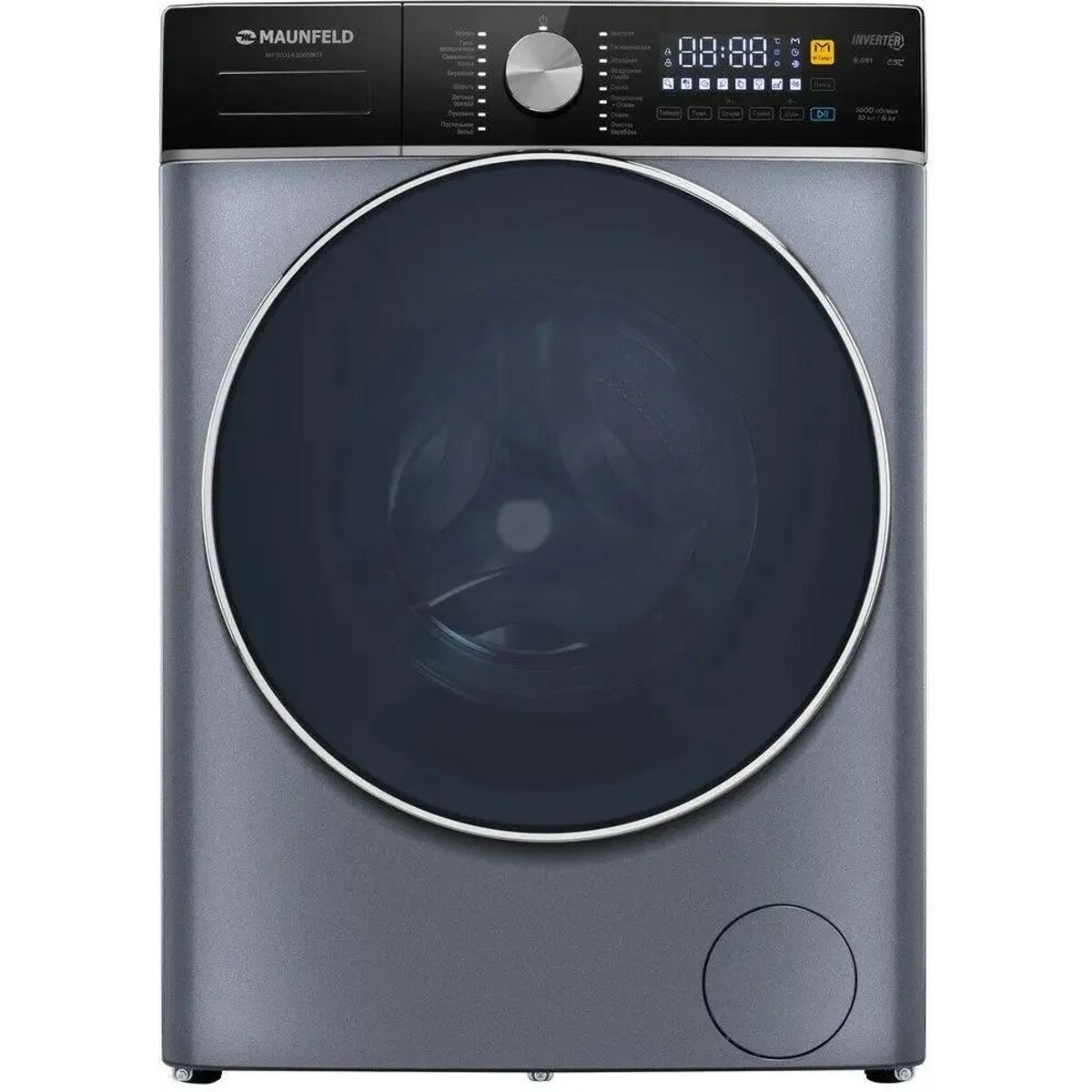Стиральная машина Maunfeld MFWD14106SB03 (Цвет: Dark Inox)
