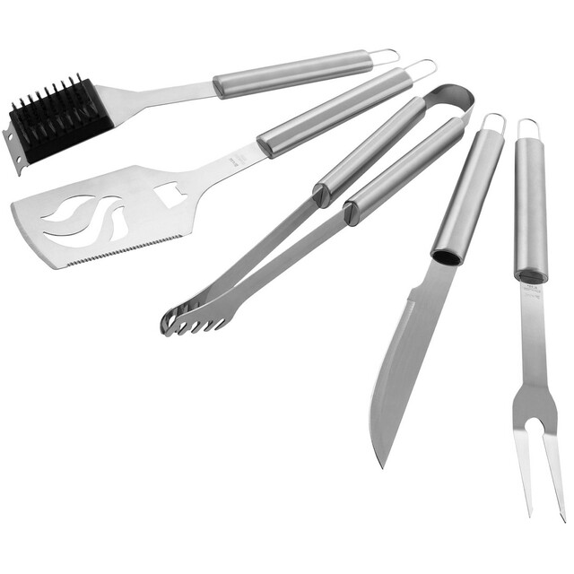 Набор приборов для барбекю PALISAD Camping 5 шт (Цвет: Inox)