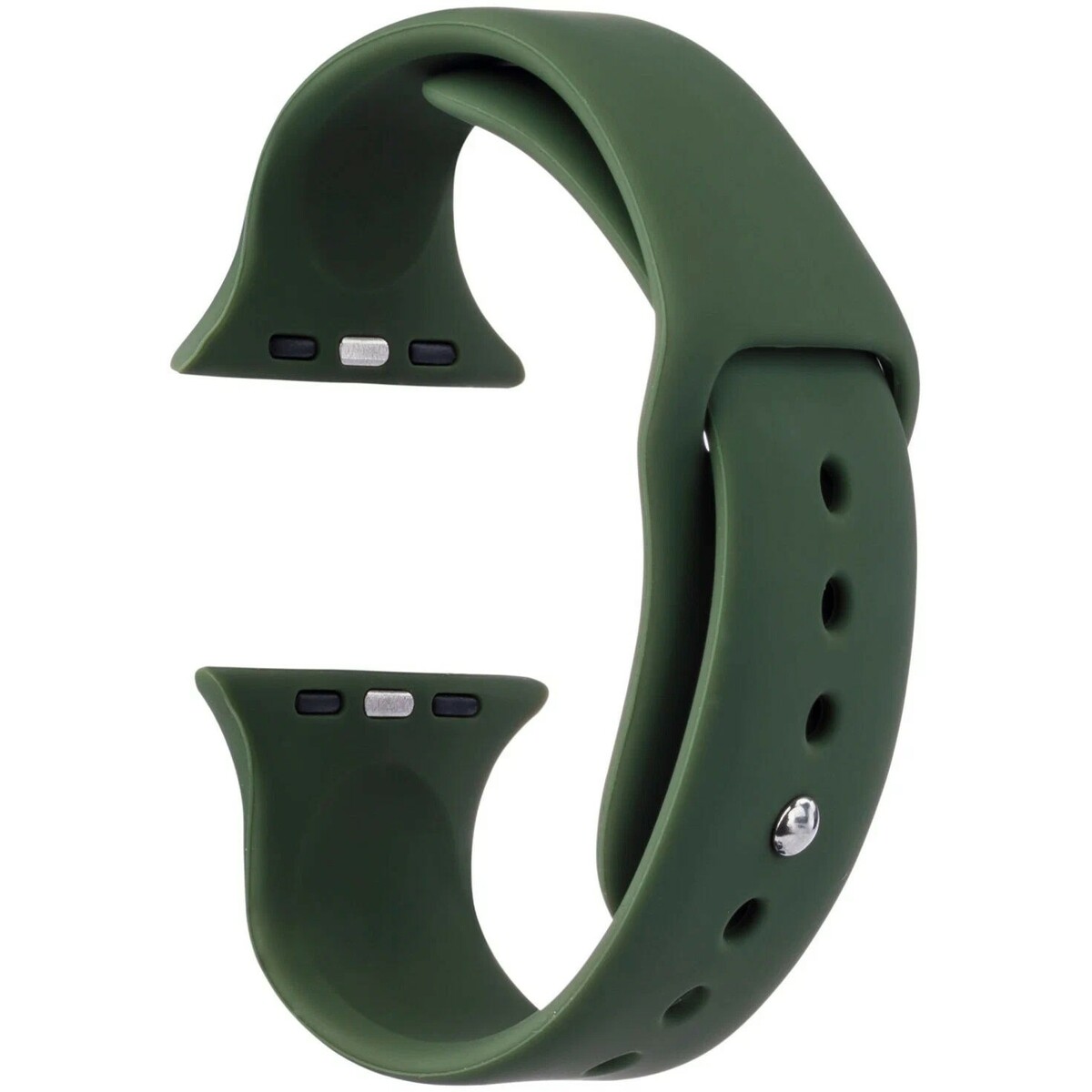 Ремешок силиконовый VLP Silicone Band Soft Touch для Apple Watch 42/44 mm (Цвет: Dark Green)