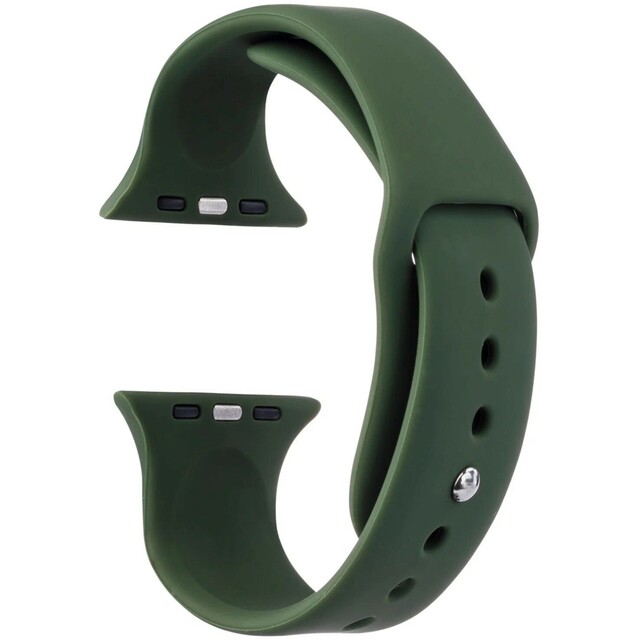 Ремешок силиконовый VLP Silicone Band Soft Touch для Apple Watch 42/44 mm (Цвет: Dark Green)