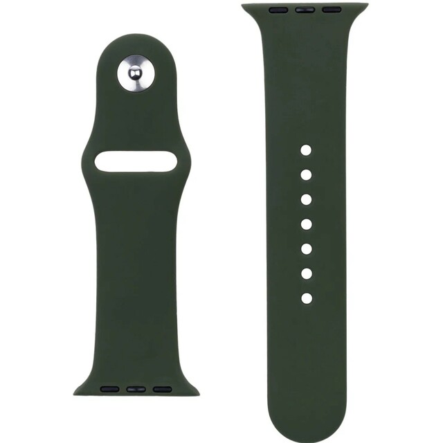 Ремешок силиконовый VLP Silicone Band Soft Touch для Apple Watch 42/44 mm (Цвет: Dark Green)