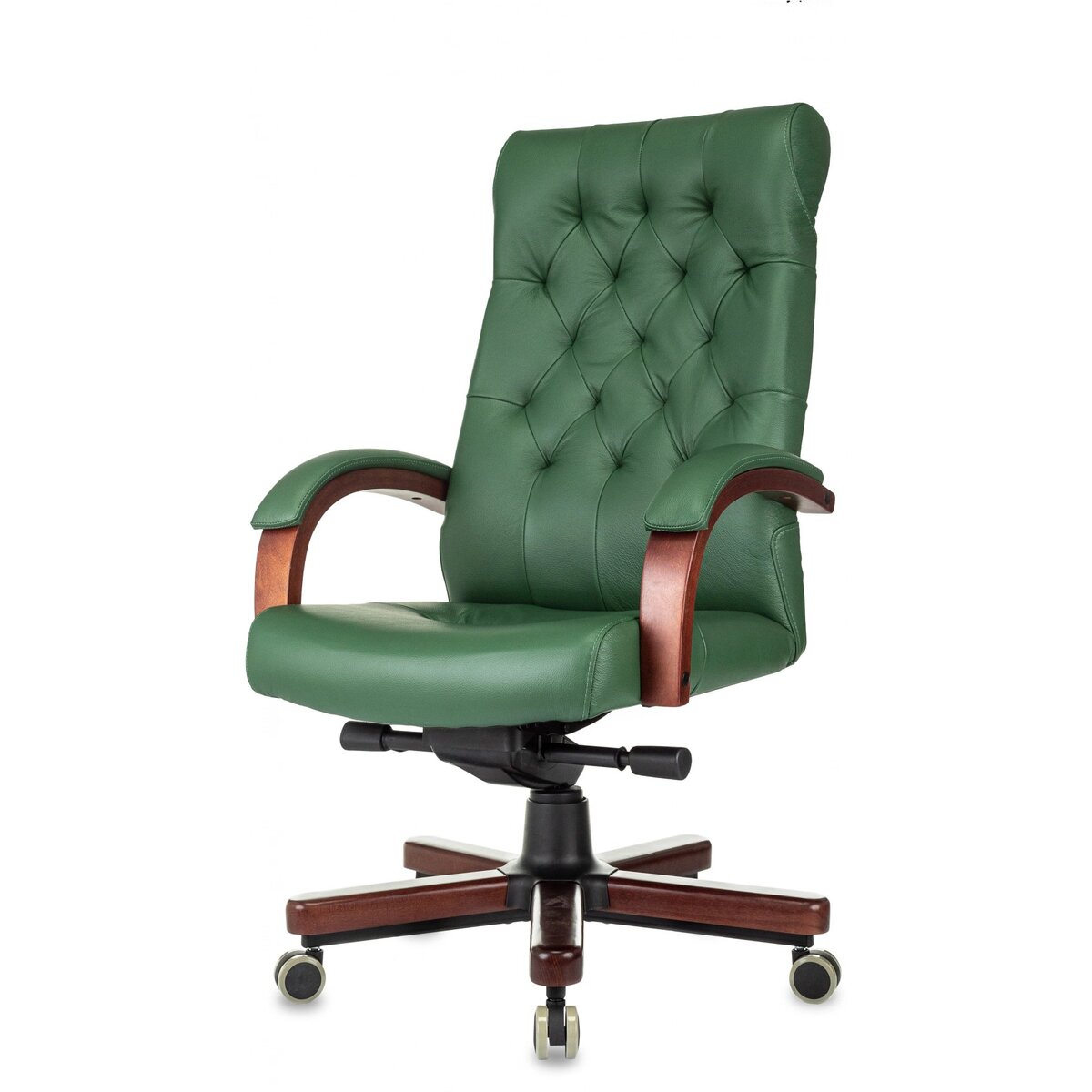 Кресло руководителя Бюрократ T-9928Walnut (Цвет: Green)