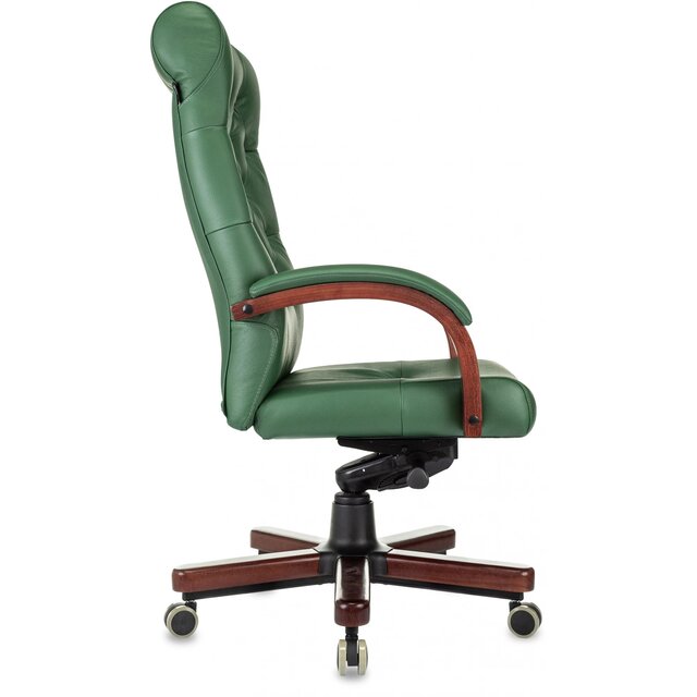 Кресло руководителя Бюрократ T-9928Walnut (Цвет: Green)