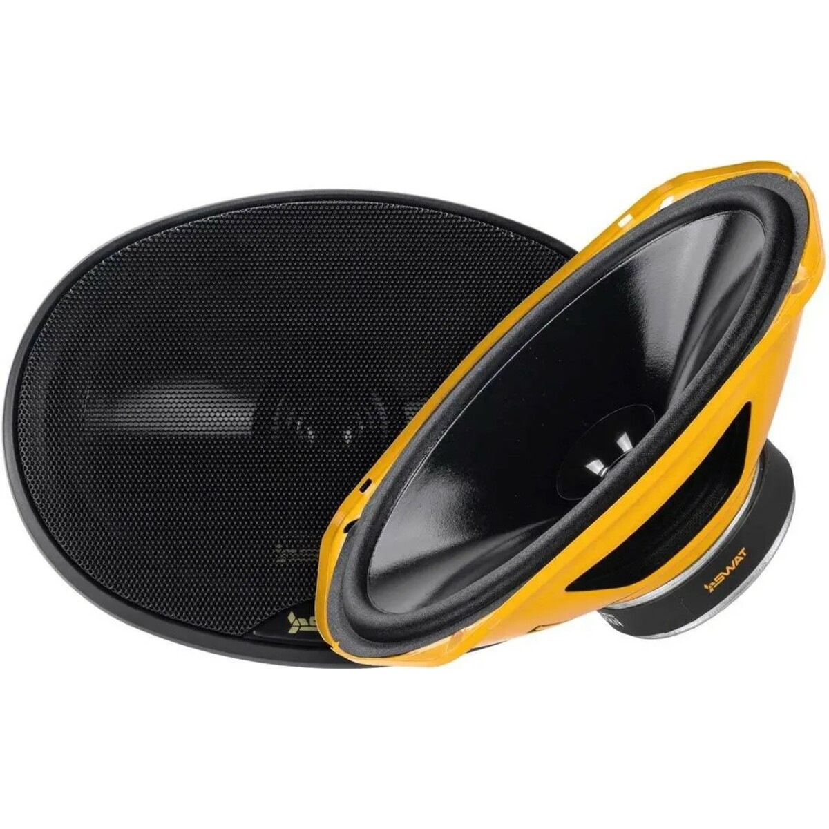 Колонки автомобильные Swat SP-H69v2 (Цвет: Black/Yellow)