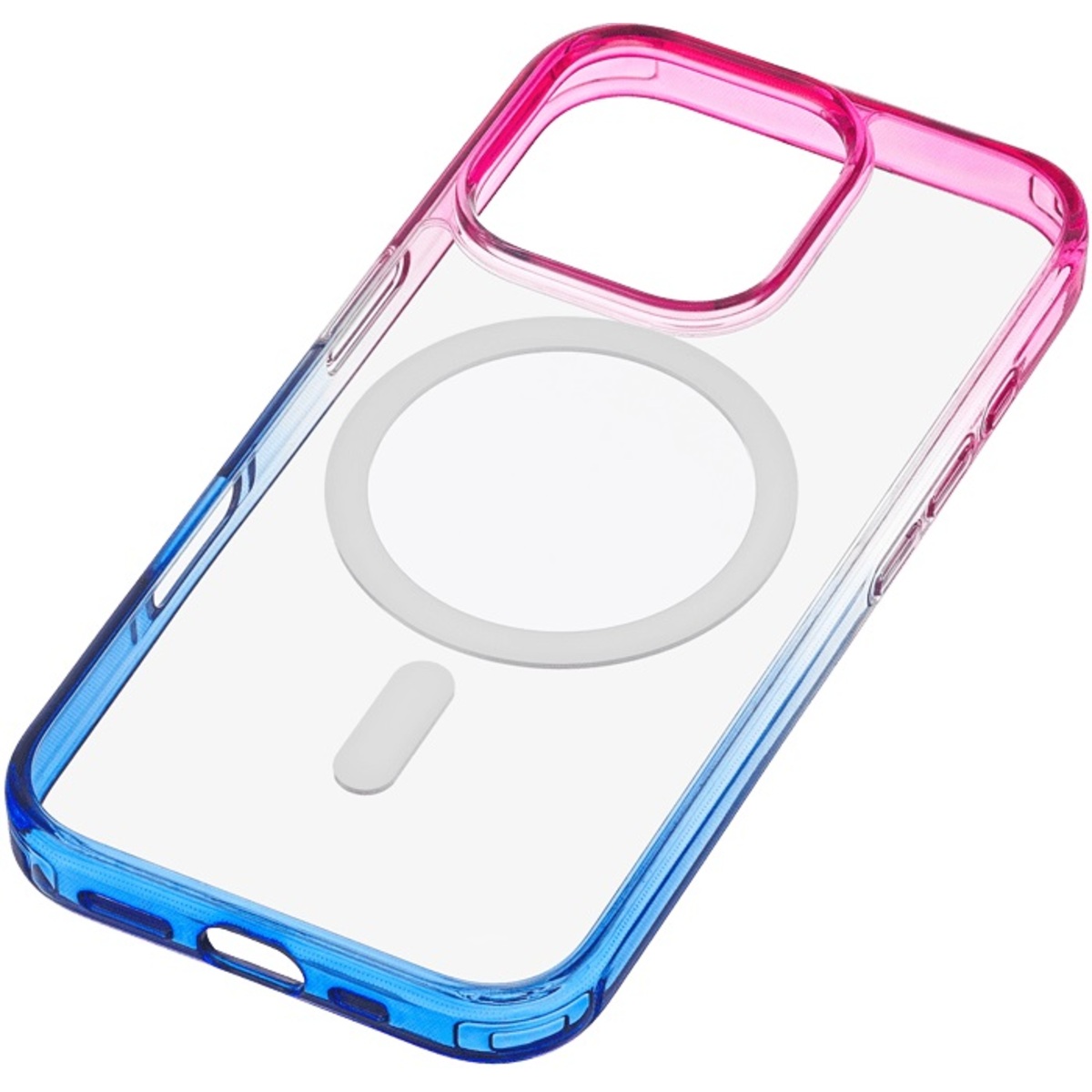 Чехол-накладка uBear Fusion Mag Case для смартфона Apple iPhone 16 Pro (Цвет: Blue / Pink)