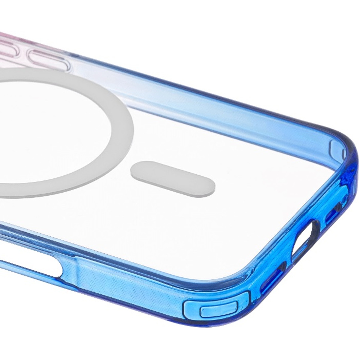 Чехол-накладка uBear Fusion Mag Case для смартфона Apple iPhone 16 Pro (Цвет: Blue / Pink)