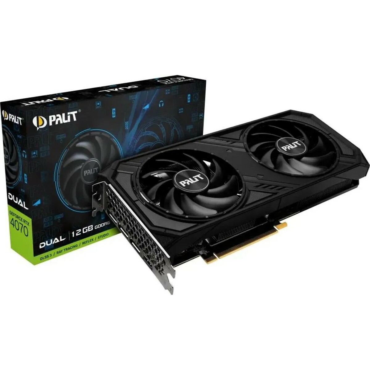 Видеокарта Palit GeForce RTX 4070 Dual 12G GDDR6 (NE64070019K9-1048D)