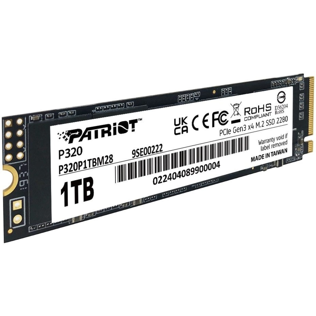 Накопитель SSD Patriot PCIe 3.0 x4 1TB P320P1TBM28